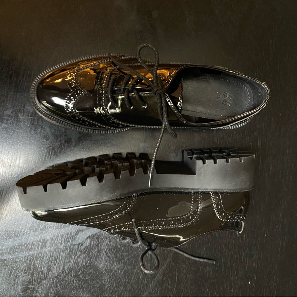 Chunky Platform Oxford Loafers - image 1